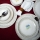 Zestaw obiadowy 18 szt. biały/wielokolorowy/porcelana