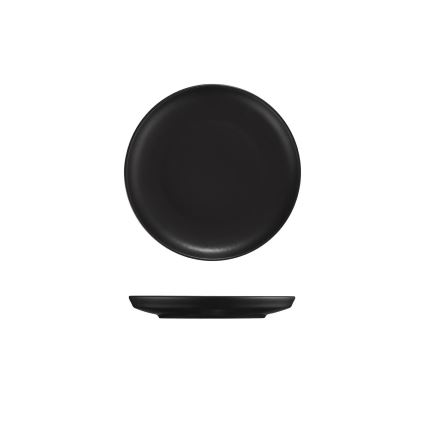 Zestaw obiadowy 18 szt. czarny/porcelana