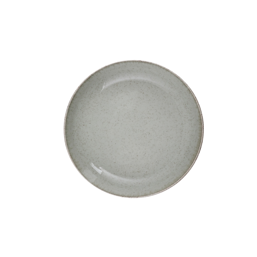 Zestaw obiadowy 18 szt. zielony/porcelana