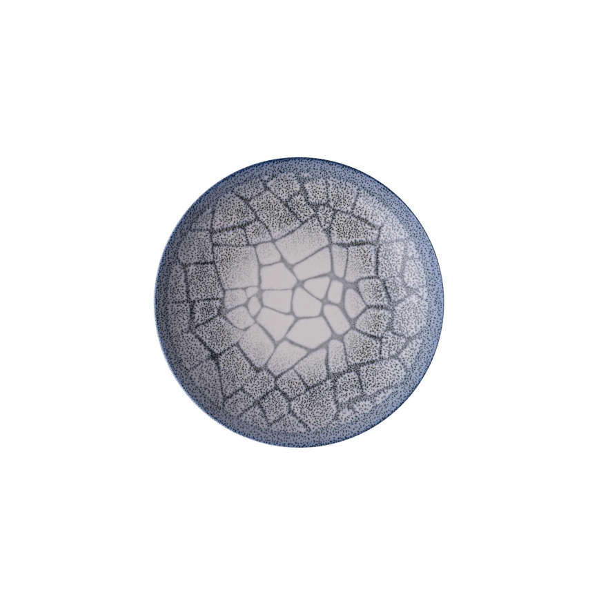 Zestaw obiadowy 24 części, niebieski/porcelana