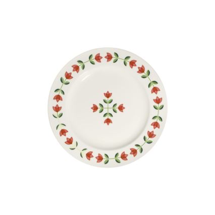 Zestaw obiadowy 24 części, porcelanowy — dostępny w kolorach: biały, czerwony, zielony