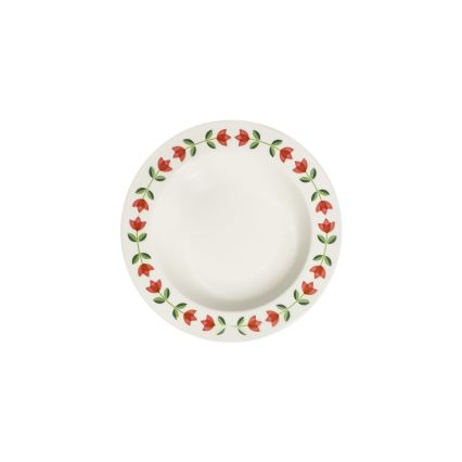 Zestaw obiadowy 24 części, porcelanowy — dostępny w kolorach: biały, czerwony, zielony
