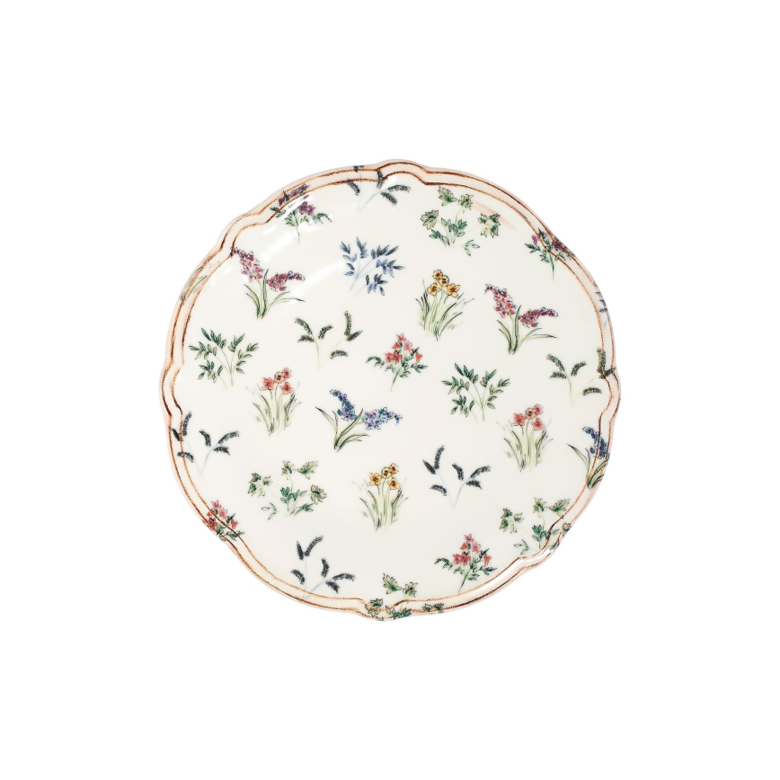 Zestaw obiadowy 24 części wielobarwny/porcelana