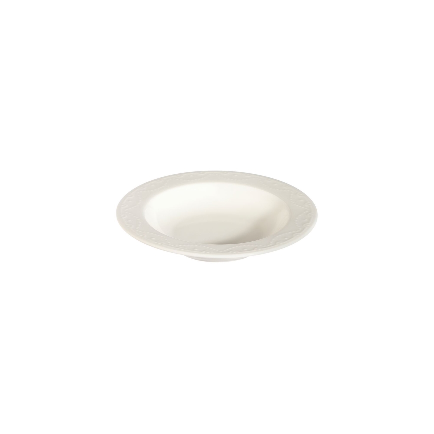 Zestaw obiadowy 24-częściowy, biały/porcelana