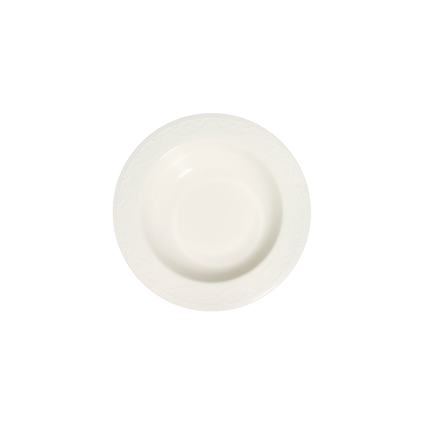 Zestaw obiadowy 24-częściowy, biały/porcelana