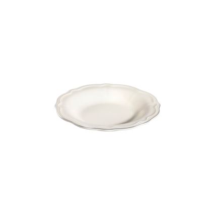 Zestaw obiadowy 24-częściowy, biały/srebrny, porcelanowy
