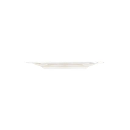 Zestaw obiadowy 24-częściowy, biały/srebrny, porcelanowy