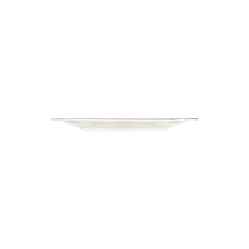 Zestaw obiadowy 24-częściowy, biały/srebrny, porcelanowy
