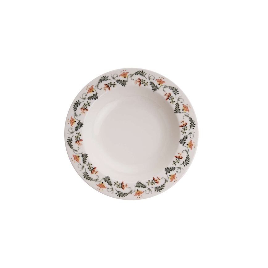 Zestaw obiadowy 24-częściowy, wielobarwny/porcelana