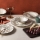 Zestaw obiadowy 24-częściowy, wielobarwny/porcelana