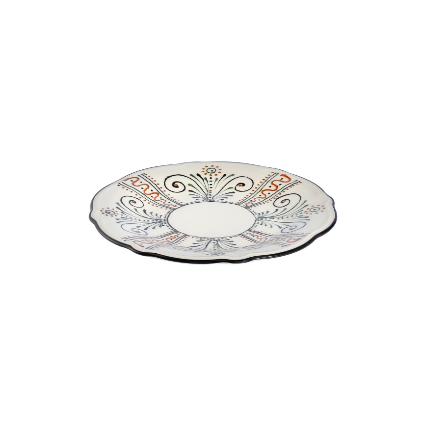 Zestaw obiadowy 24-częściowy, wielobarwny/porcelana
