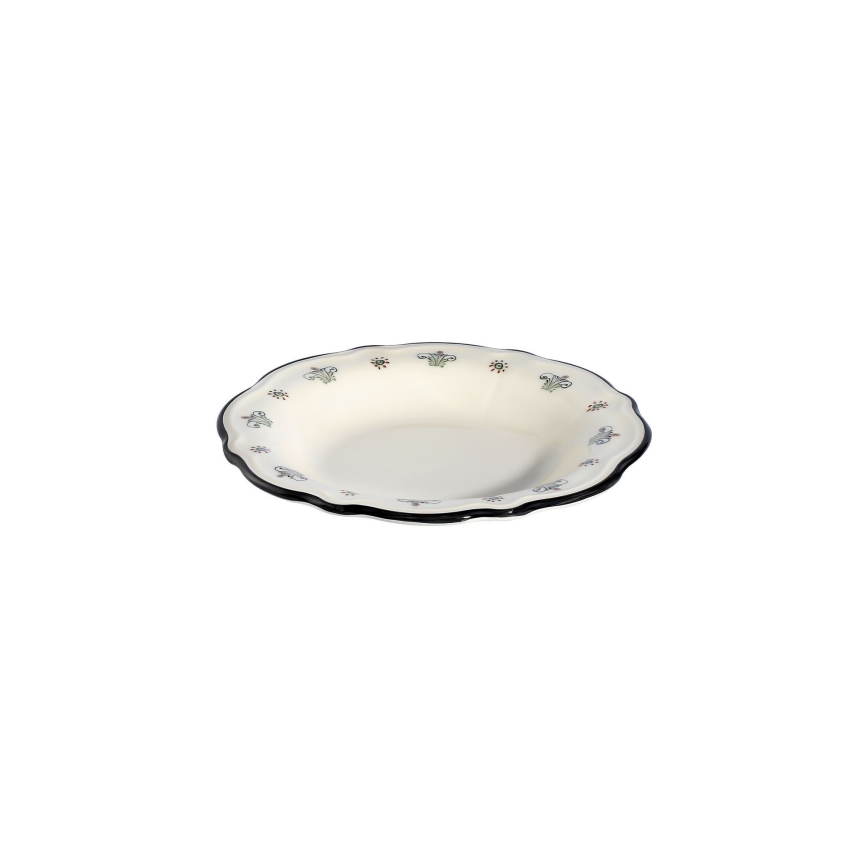 Zestaw obiadowy 24-częściowy, wielobarwny/porcelana