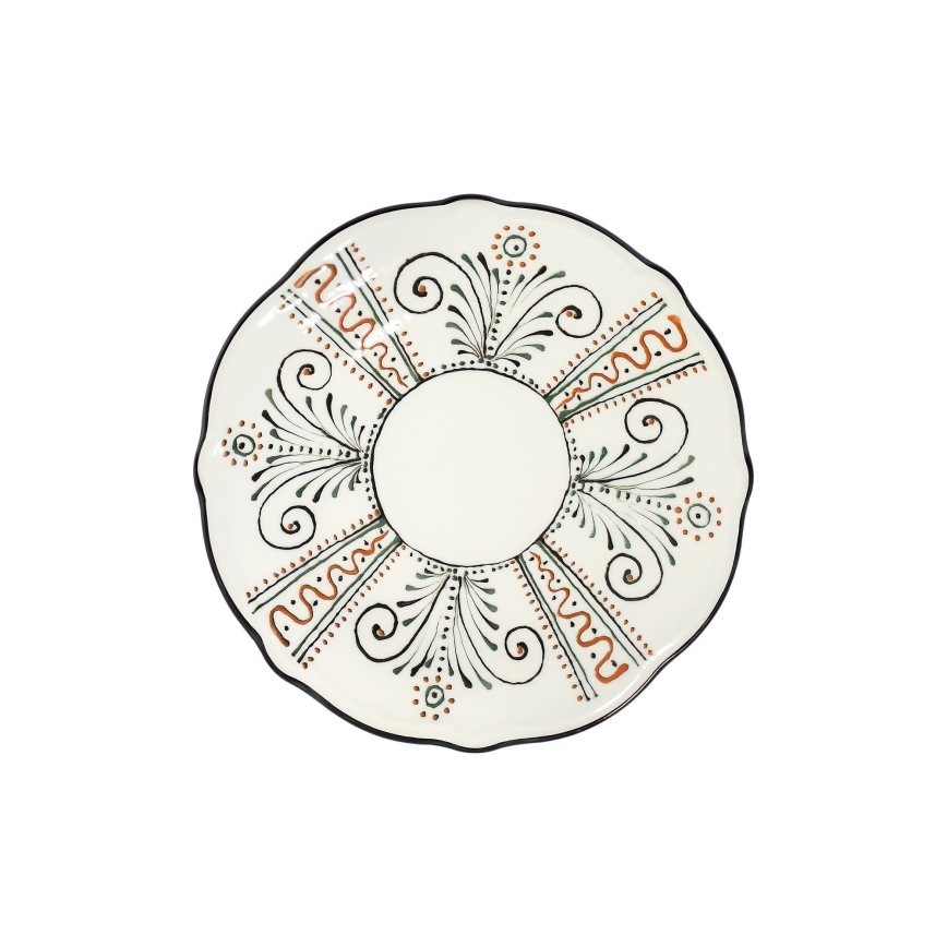 Zestaw obiadowy 24-częściowy, wielobarwny/porcelana