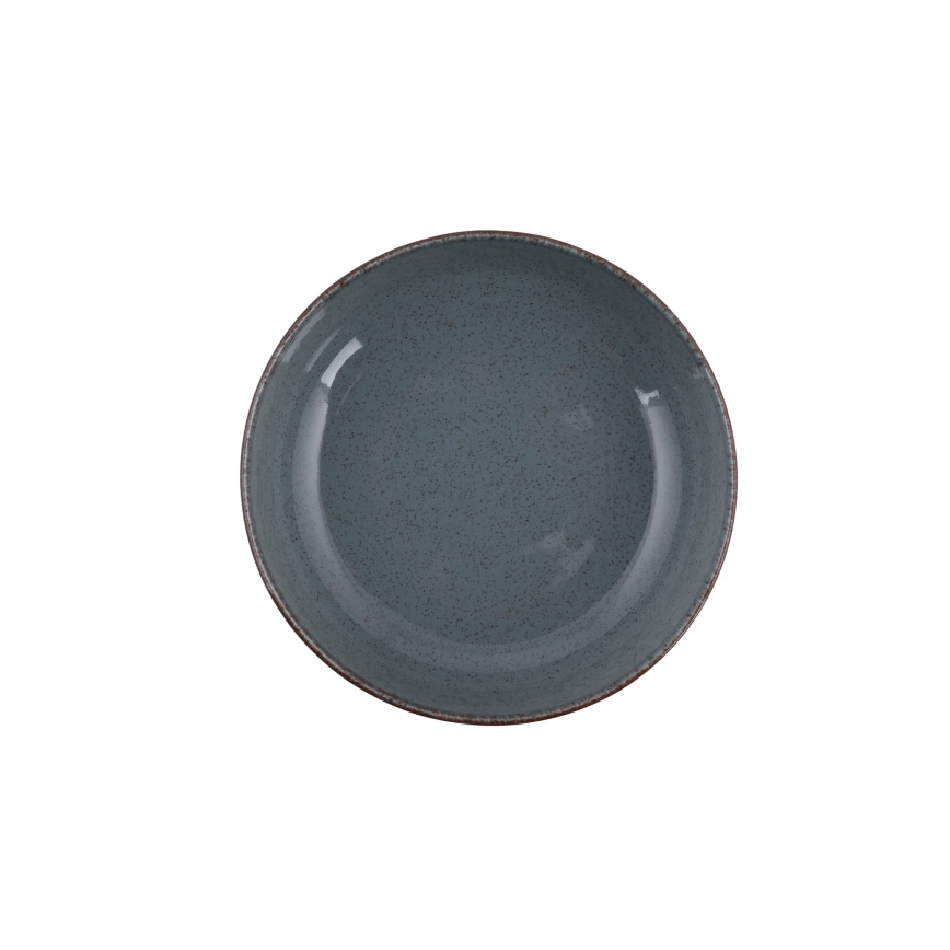 Zestaw obiadowy 24-elementowy, niebieski, porcelana