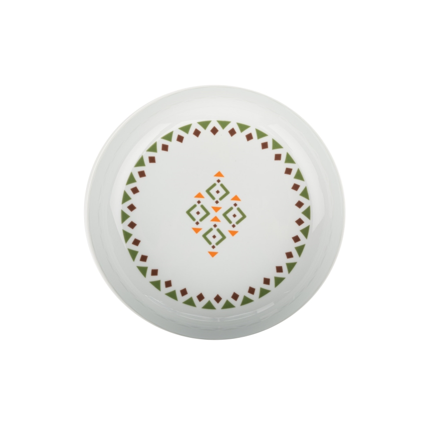 Zestaw obiadowy 24-elementowy wielobarwny/porcelana