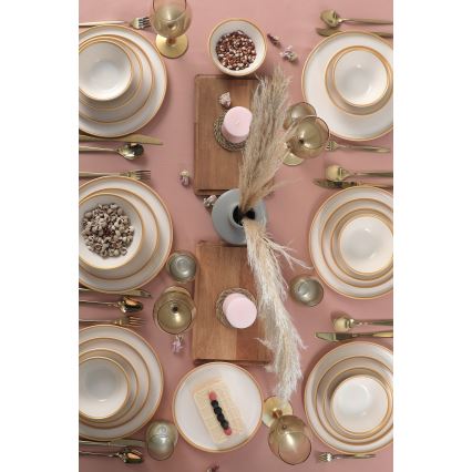 Zestaw obiadowy 24 szt. beżowy/ceramika