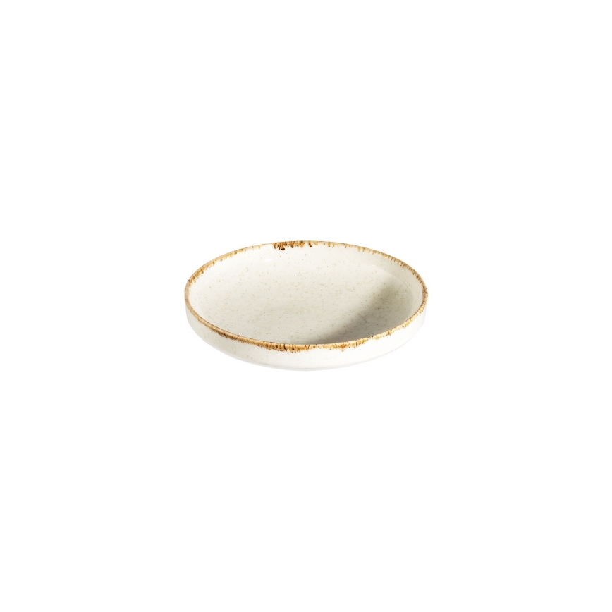 Zestaw obiadowy 24 szt. biały/beżowy/porcelana