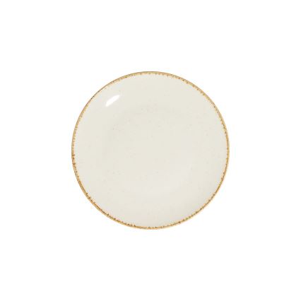 Zestaw obiadowy 24 szt. biały/beżowy/porcelana