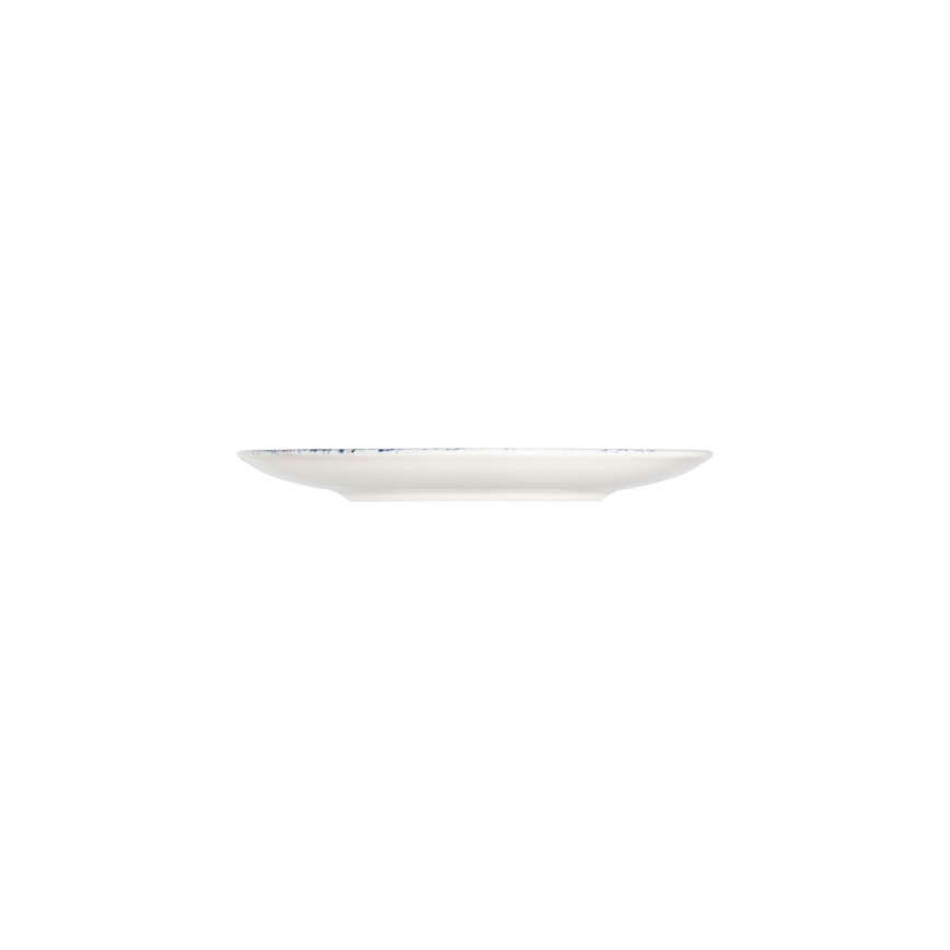 Zestaw obiadowy 24 szt. biały/czerwony/niebieski /porcelana