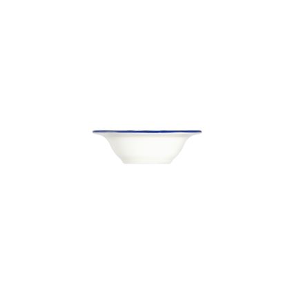 Zestaw obiadowy 24 szt. biały/niebieski/żółty/porcelana