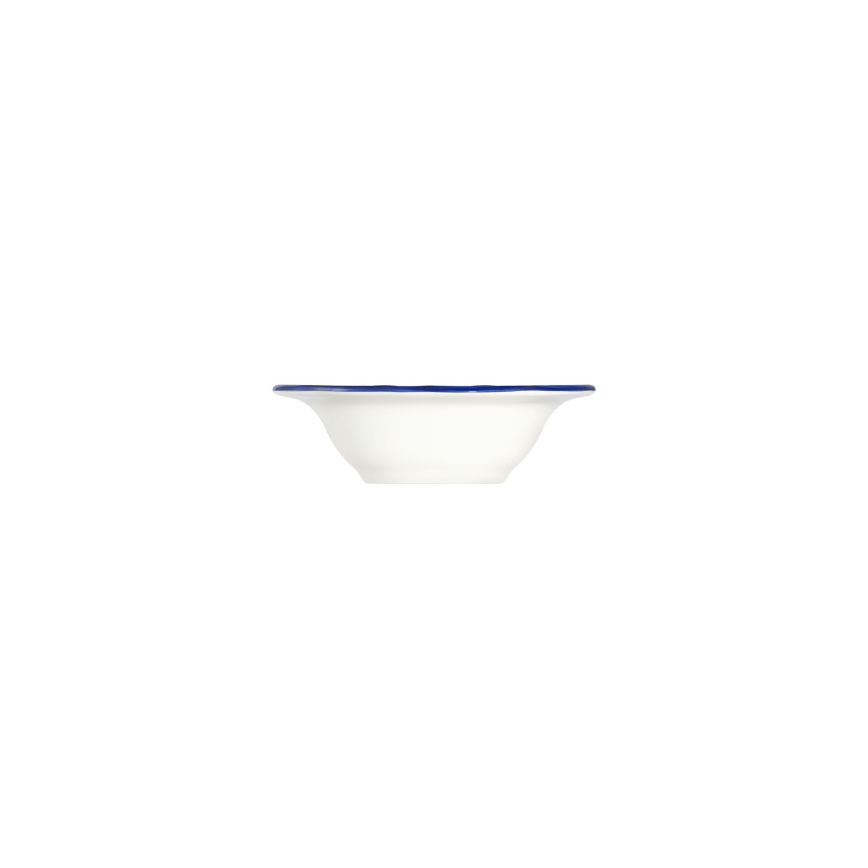Zestaw obiadowy 24 szt. biały/niebieski/żółty/porcelana