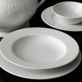 Zestaw obiadowy 24 szt. biały/porcelana