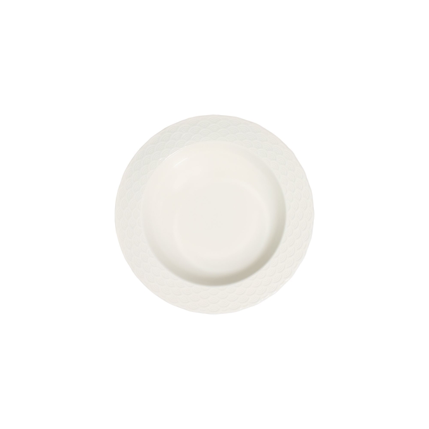 Zestaw obiadowy 24 szt. biały/porcelana
