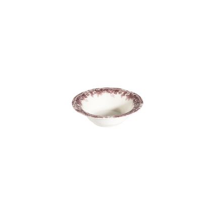 Zestaw obiadowy 24 szt. biały/różowy/porcelana