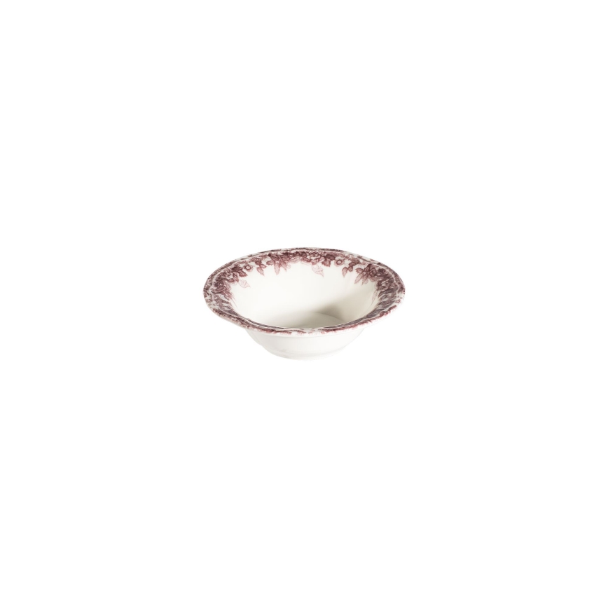 Zestaw obiadowy 24 szt. biały/różowy/porcelana