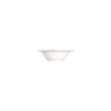 Zestaw obiadowy 24 szt. biały/różowy/porcelana