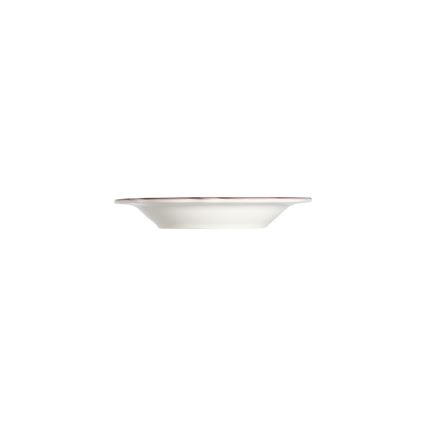Zestaw obiadowy 24 szt. biały/różowy/porcelana