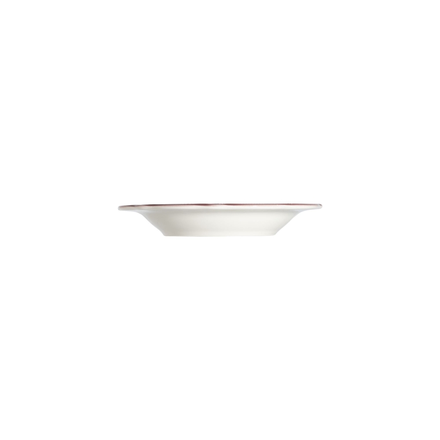 Zestaw obiadowy 24 szt. biały/różowy/porcelana