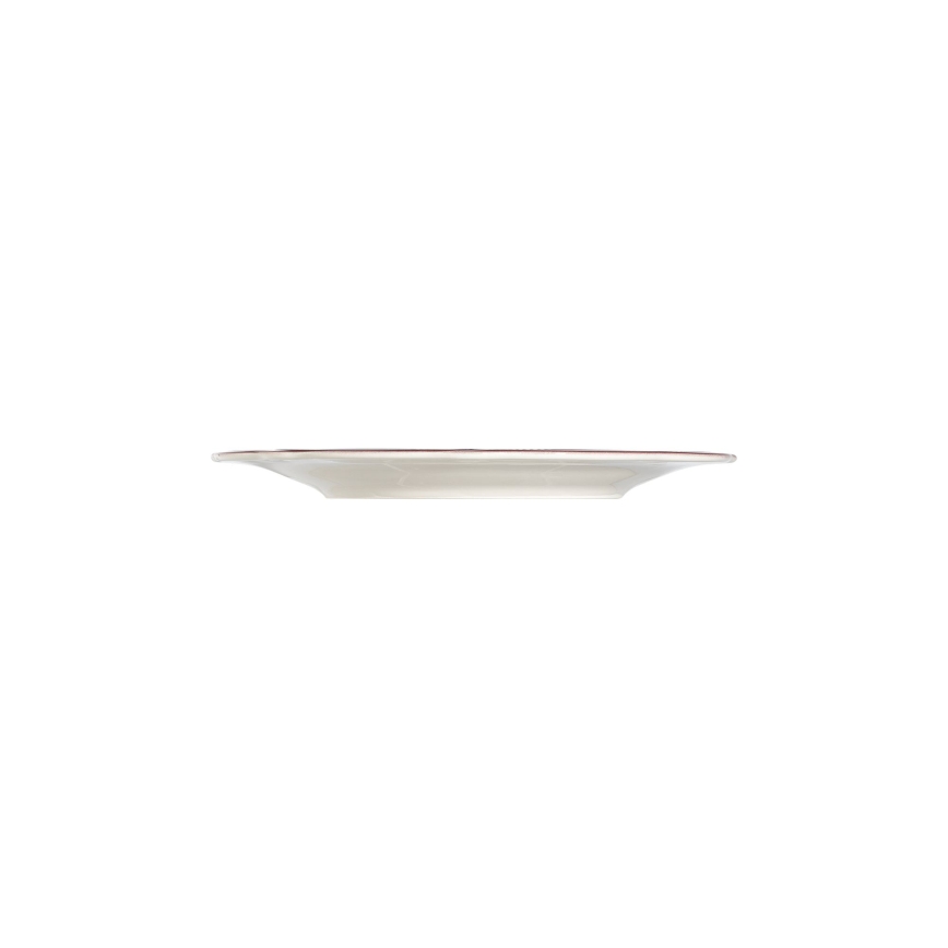 Zestaw obiadowy 24 szt. biały/różowy/porcelana