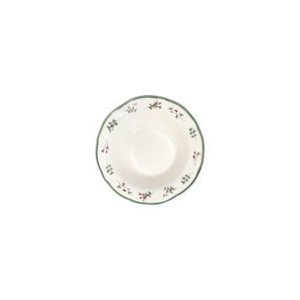 Zestaw obiadowy 24 szt. biały/zielony/czerwony/porcelana