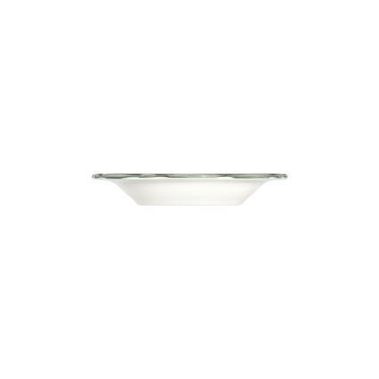 Zestaw obiadowy 24 szt. biały/zielony/porcelana