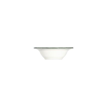 Zestaw obiadowy 24 szt. biały/zielony/porcelana