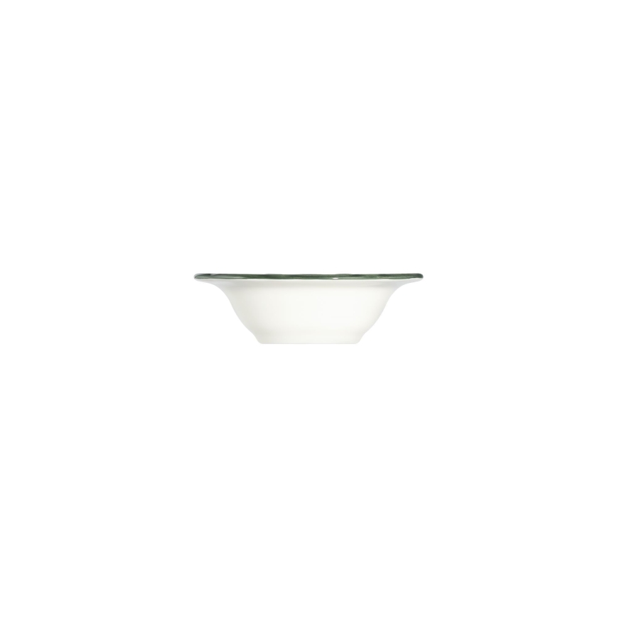 Zestaw obiadowy 24 szt. biały/zielony/porcelana