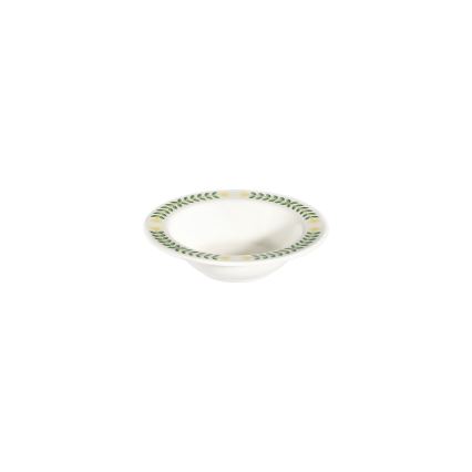 Zestaw obiadowy 24 szt. biały/zielony/żółty/porcelana