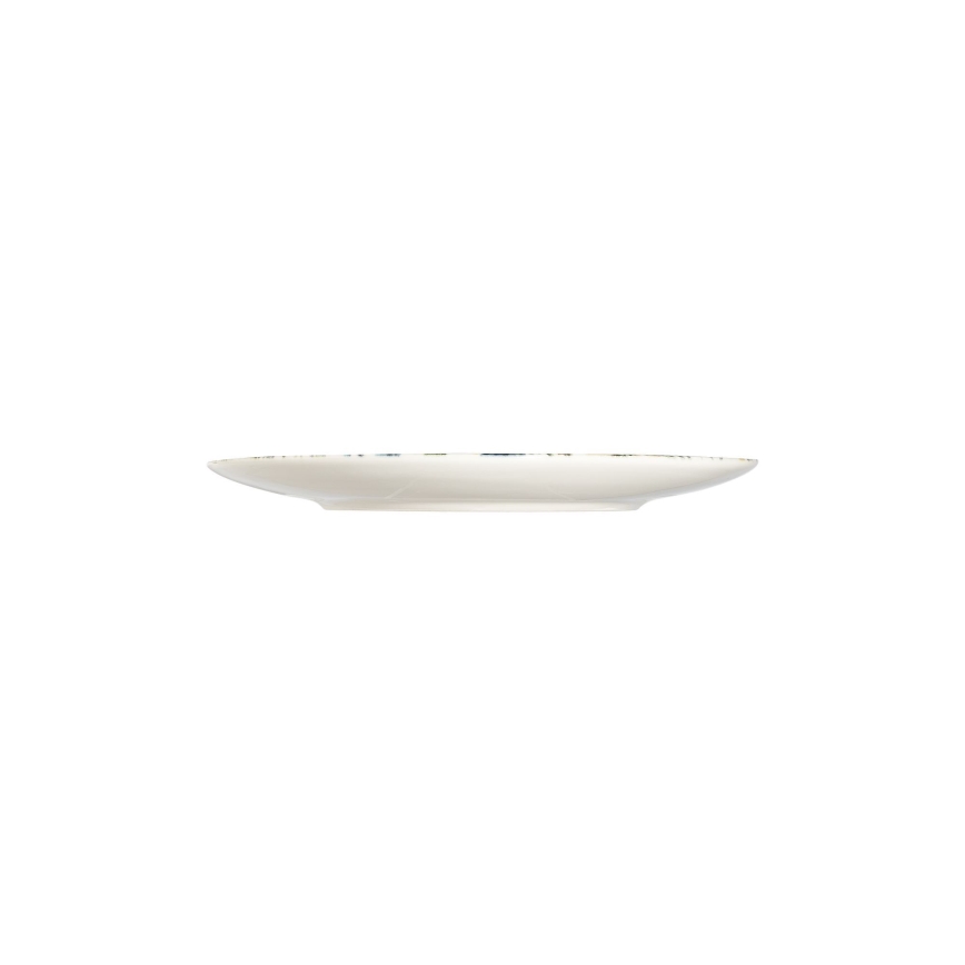 Zestaw obiadowy 24 szt. kolorowy/brązowy/porcelanowy
