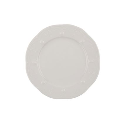 Zestaw obiadowy 24 szt. kremowy/porcelana
