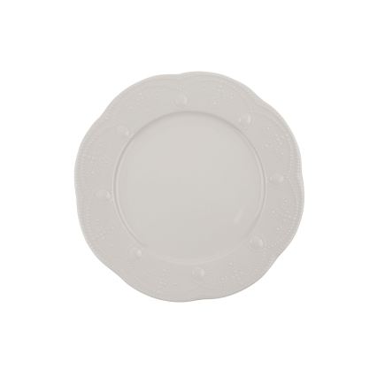 Zestaw obiadowy 24 szt. kremowy/porcelana