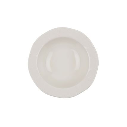 Zestaw obiadowy 24 szt. kremowy/porcelana