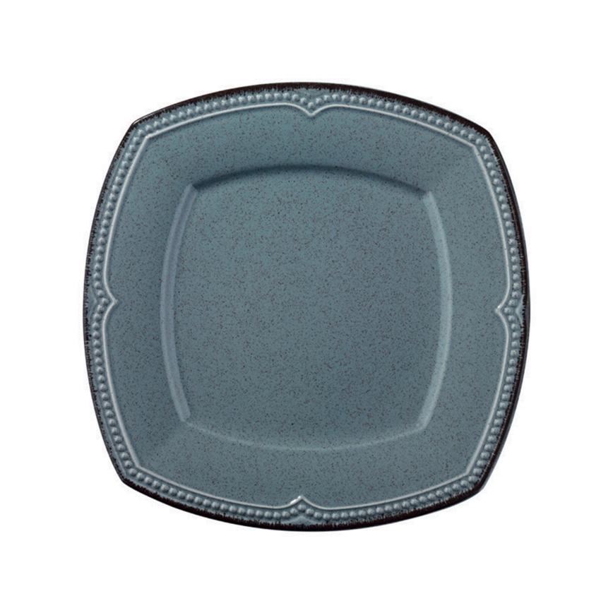 Zestaw obiadowy 24 szt niebieski/porcelana