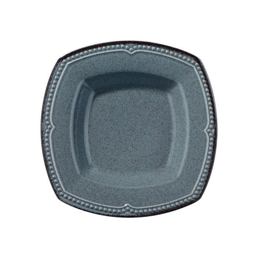 Zestaw obiadowy 24 szt niebieski/porcelana