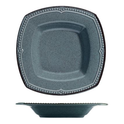 Zestaw obiadowy 24 szt niebieski/porcelana