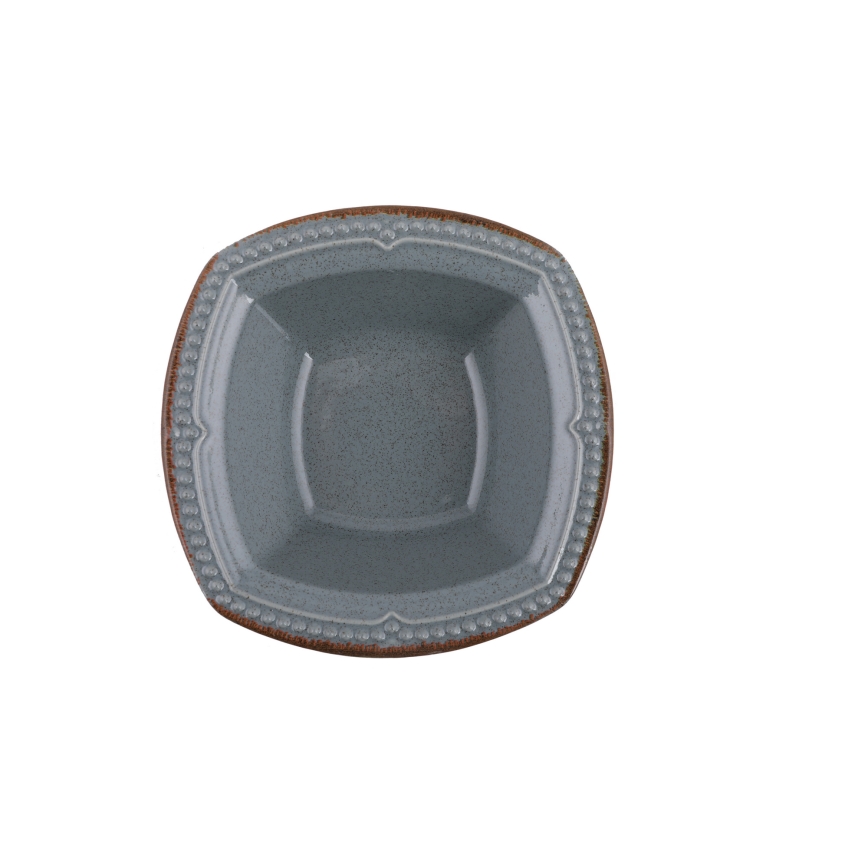 Zestaw obiadowy 24 szt niebieski/porcelana