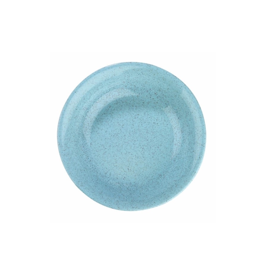 Zestaw obiadowy 24 szt. niebieski/porcelana