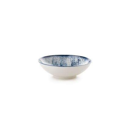 Zestaw obiadowy 24 szt. niebieski/porcelana