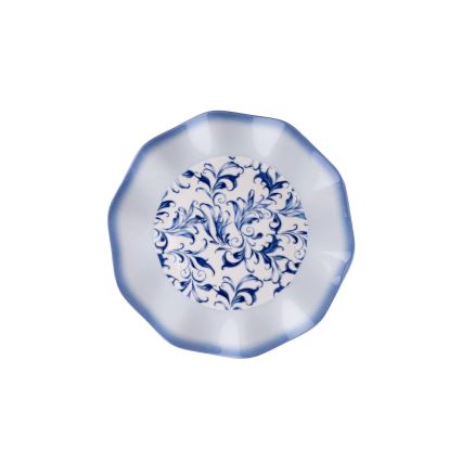 Zestaw obiadowy 24 szt. niebieski/porcelana