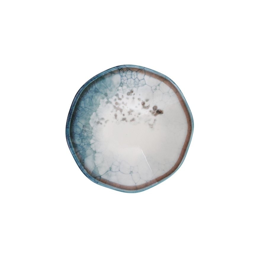 Zestaw obiadowy 24 szt., porcelana, niebieski